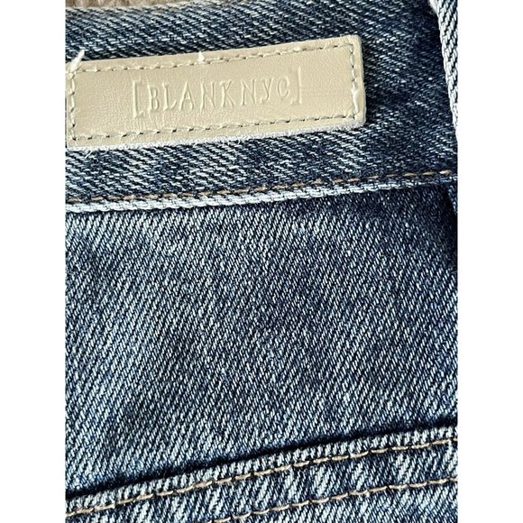 Blank NYC The Barrow Vintage High Rise Shorts Distressed Size 24 Medium Wash - Picture 7 of 10